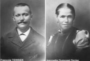 François TERRIER et Jeannette DUMOGET vers 1900.